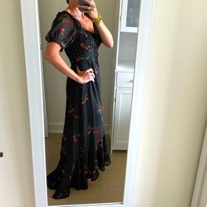 WAYF MAXI DRESS - sz: small - rose print
